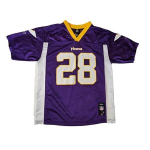 Adrian Peterson Minnesota Vikings Reebok NFL Football Jersey Youth Large 14-16
